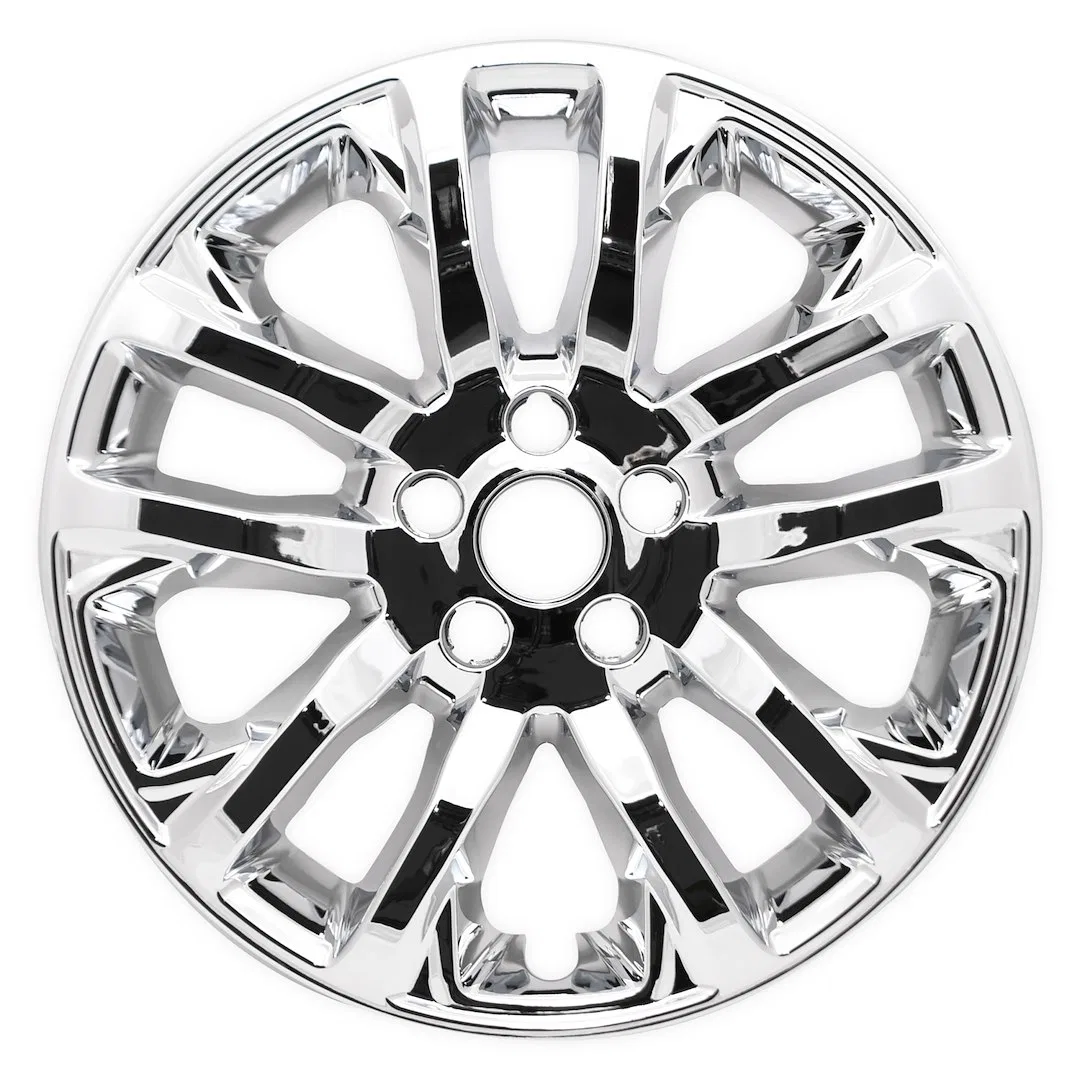 IMP457X – COAST2COAST Wheel Skin, 17 Inch 5 Double Spokes Snap-On Plated Chrome ABS Plastic Set Of 4